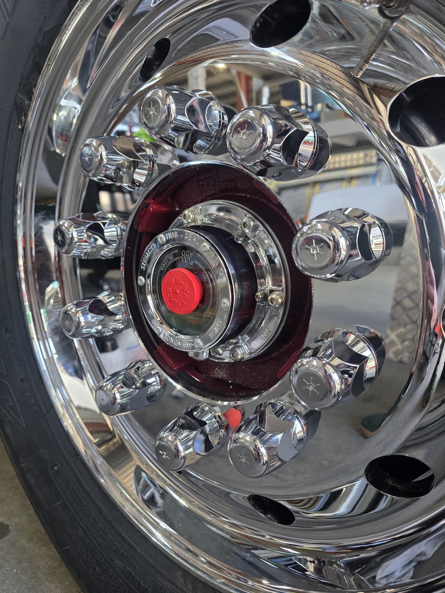 Stemco Traditional Chrome Plated Aluminium Hub Caps (Set of 2)