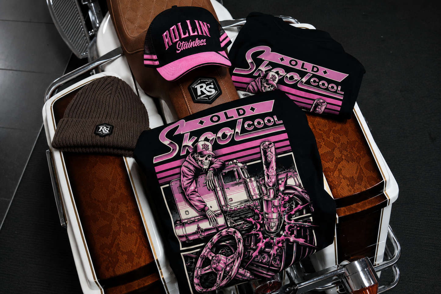 Rollin’ Stainless Old Skool Cool Bundle- Pink