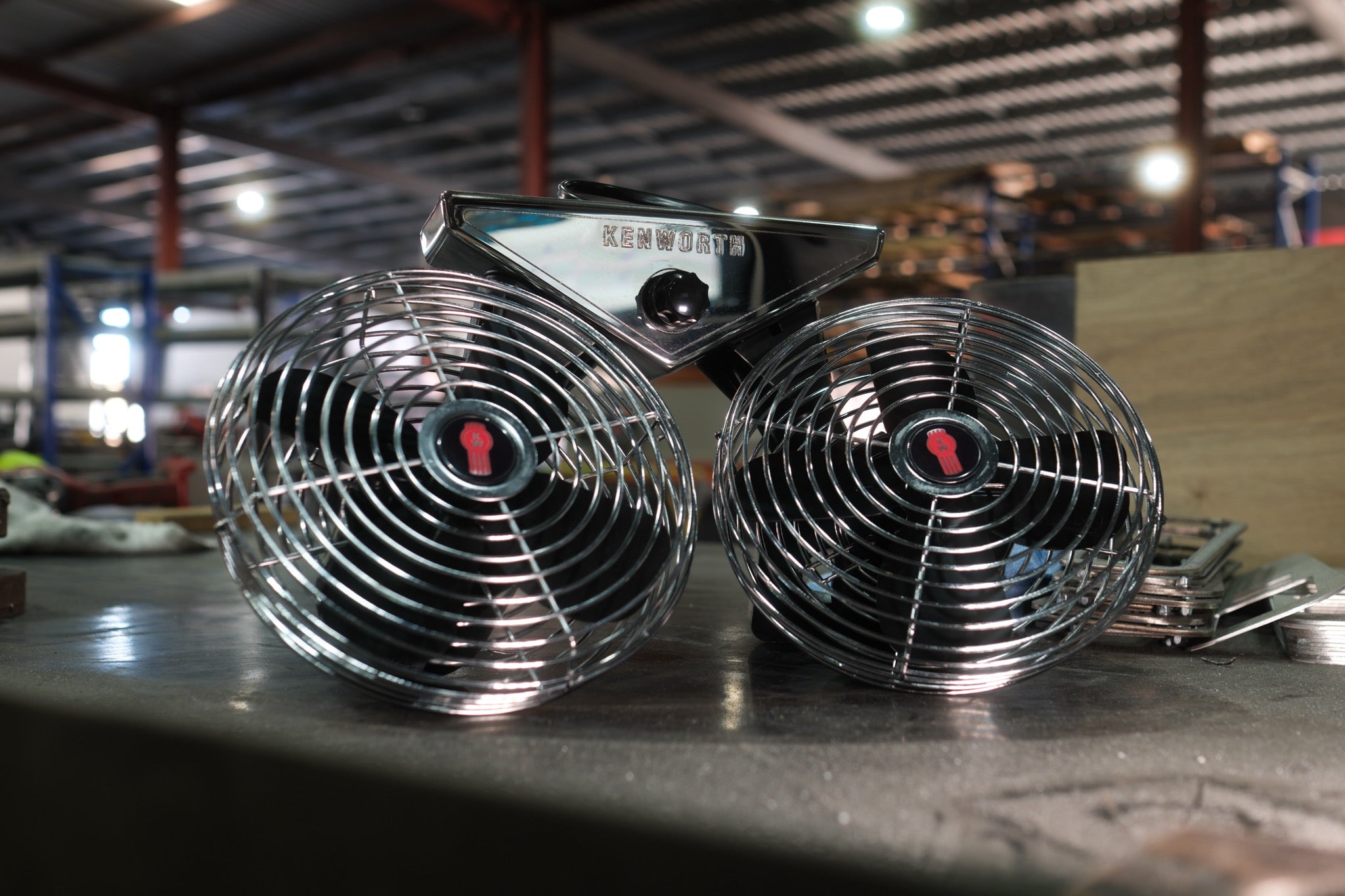 Twin Console Fan – Rollin' Stainless