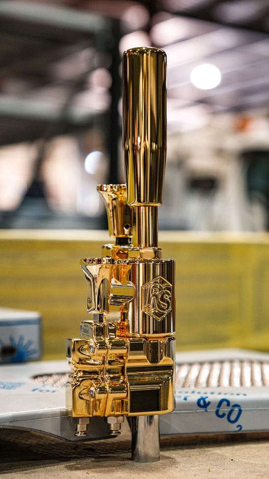 Old School Gear Shifter- 18-15-13 Speed- Gold Plated