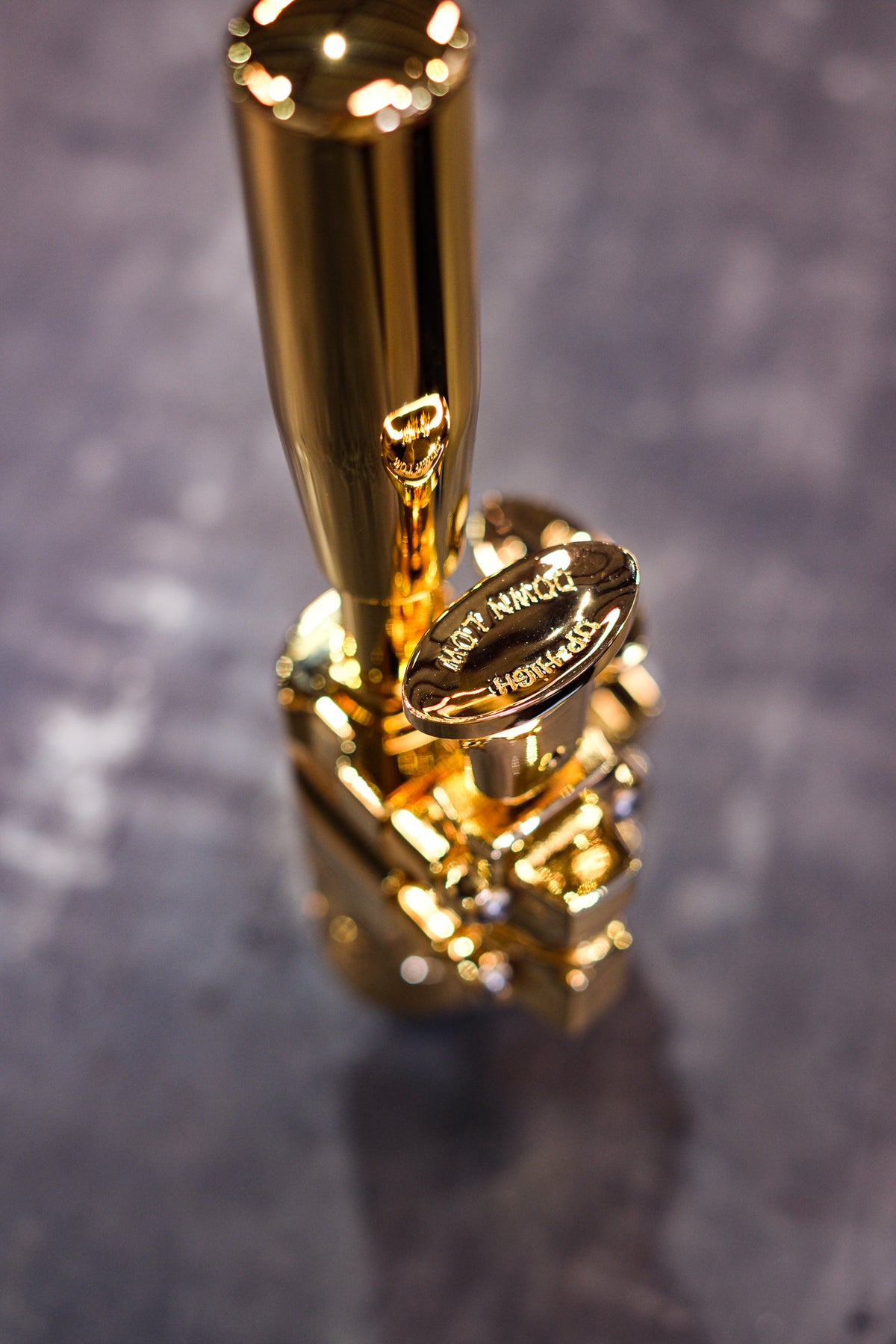 Old School Gear Shifter- 18-15-13 Speed- Gold Plated