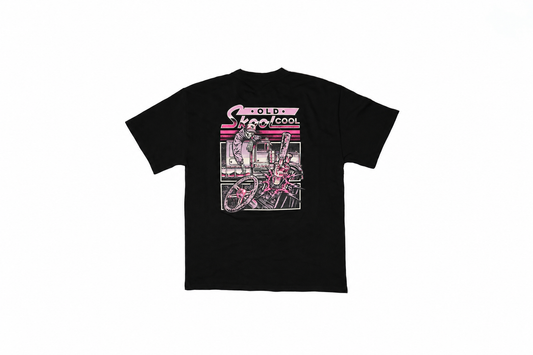 Rollin’ Stainless x PearlCraft- Old Skool Cool Tee in Pink