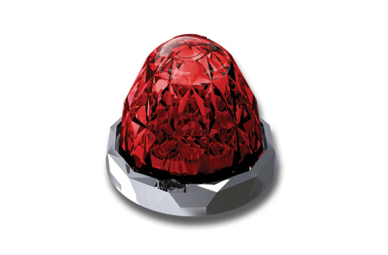 Pedestal Watermelon Lights with Visor (Set of 2)