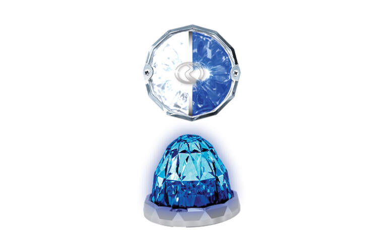Pedestal Watermelon Lights with Visor (Set of 2)