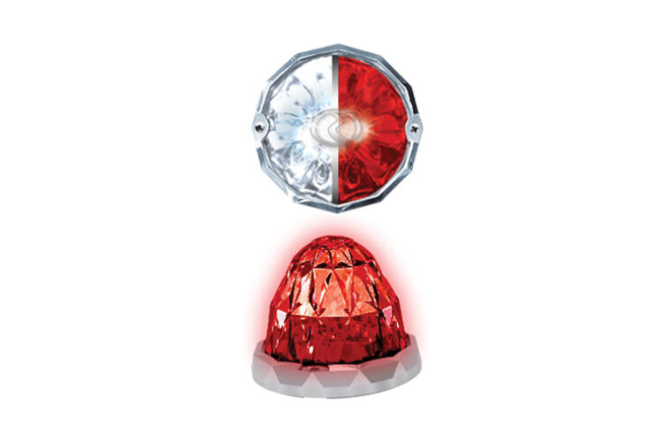 Pedestal Watermelon Lights with Visor (Set of 2)