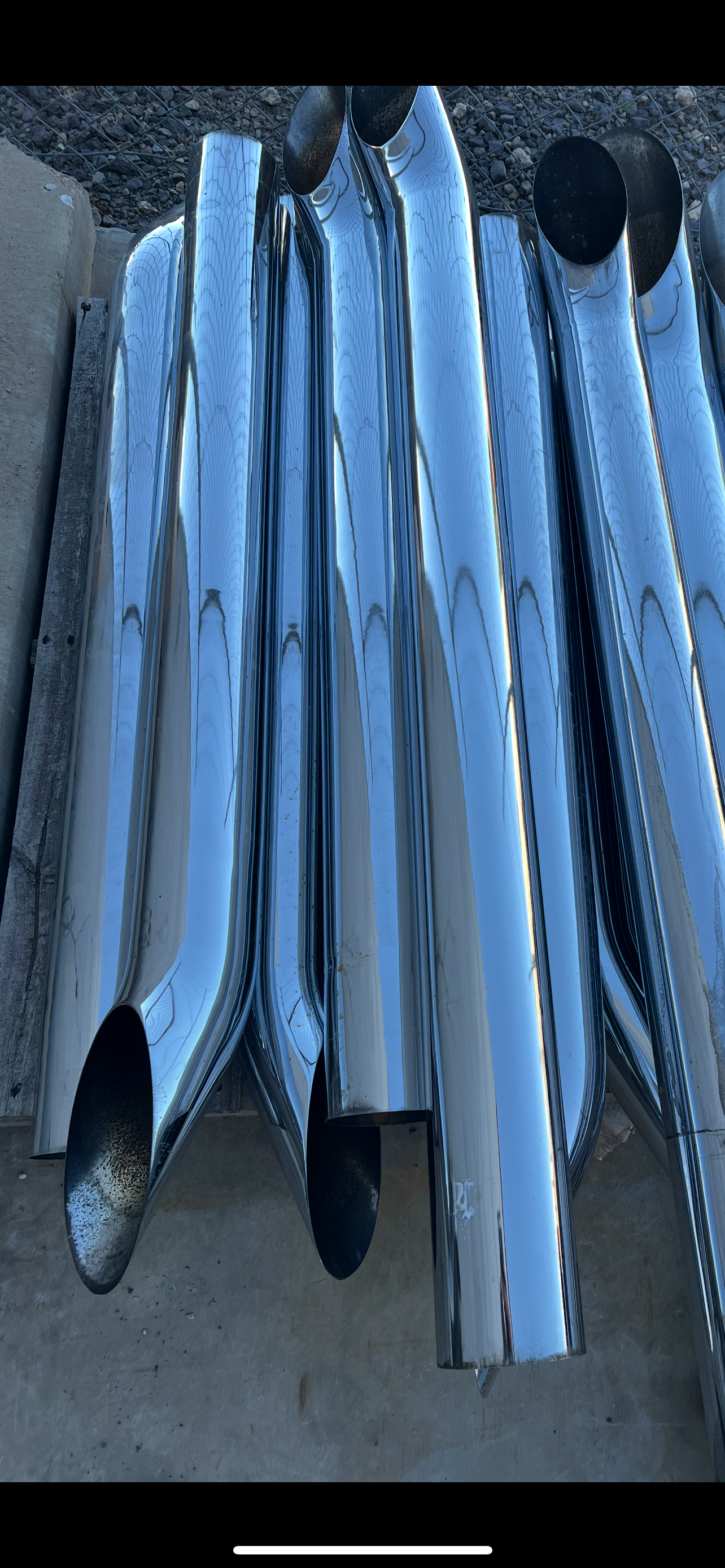 Chrome Stacks 5 Inch - Aussie Curve