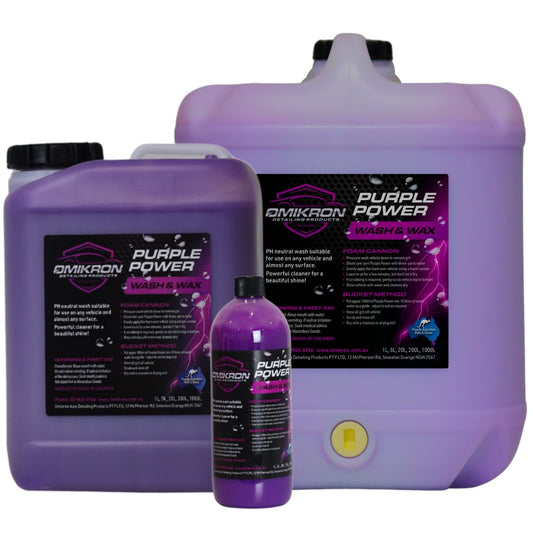 OMIKRION Purple Power Foam Wash & Wax 1LTR