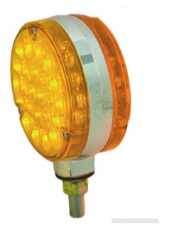 4" PEDESTAL INDICATOR CLEAR/AMBER LED 12V