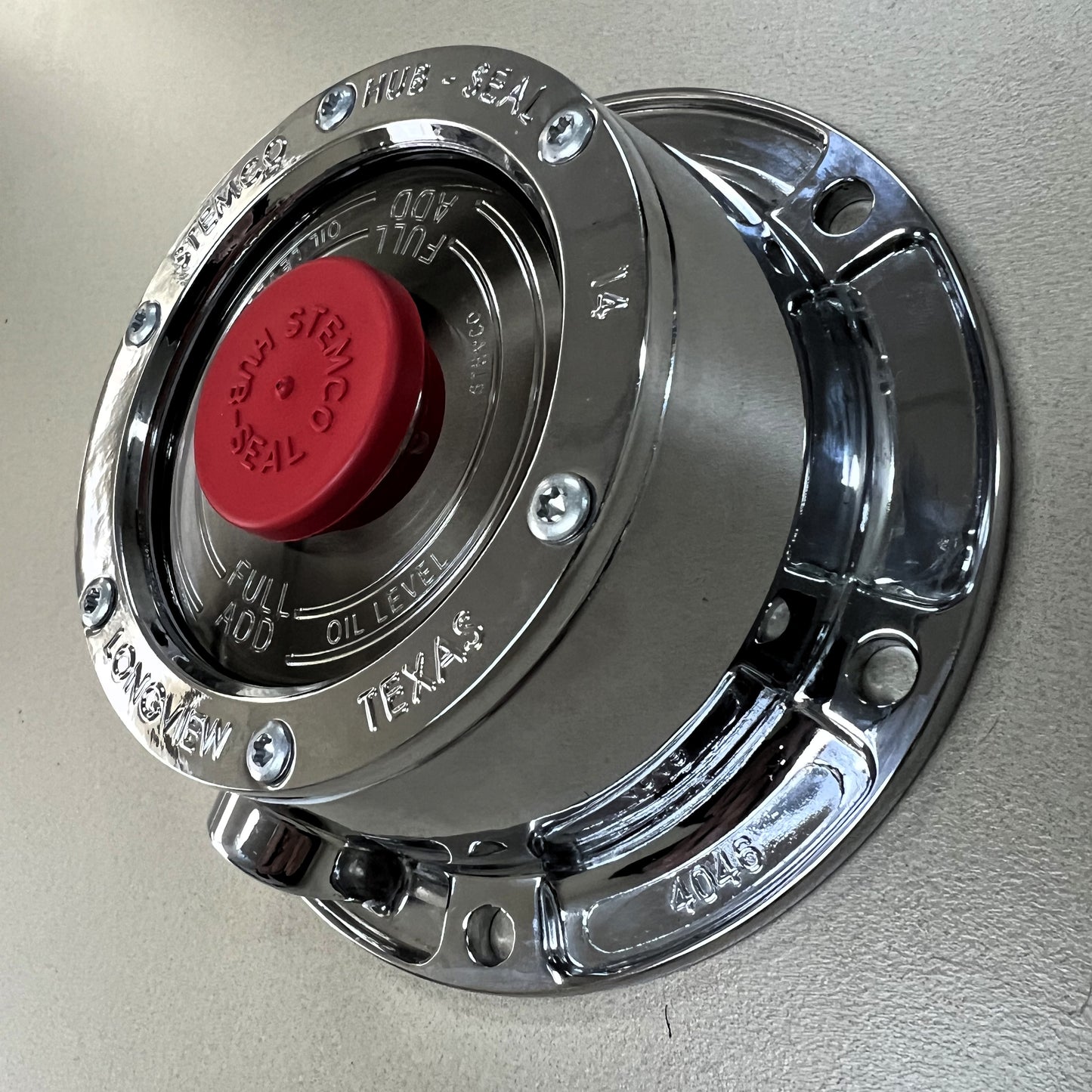 STEMCO - Traditional CHROME Plated Aluminum Hub Caps - PAIR