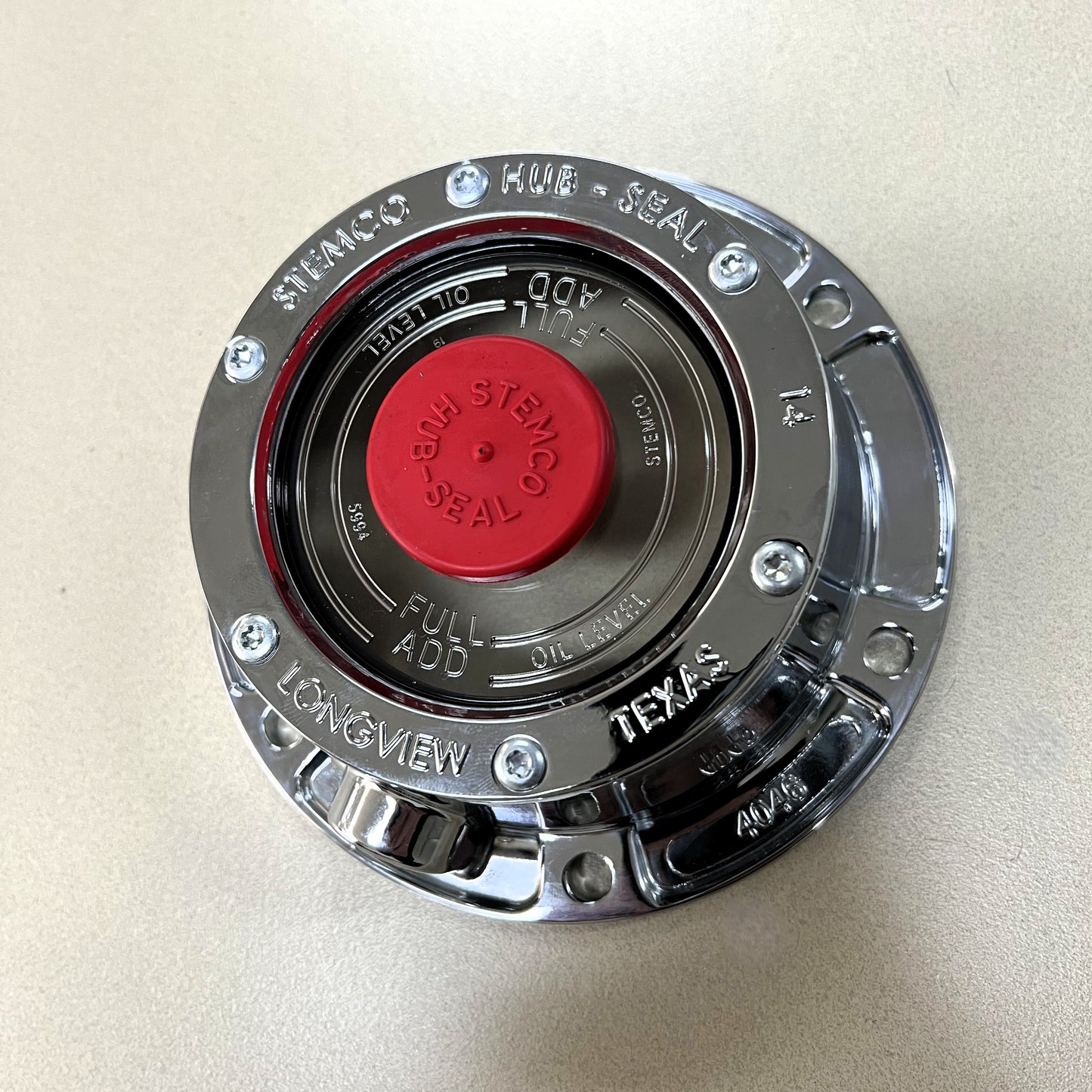 STEMCO - Traditional CHROME Plated Aluminum Hub Caps - PAIR