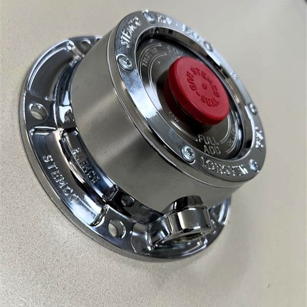 STEMCO - Traditional CHROME Plated Aluminum Hub Caps - PAIR